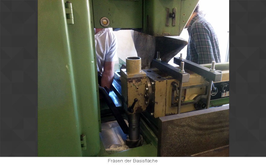 Basisfläche für Vorrichtung fertigen
