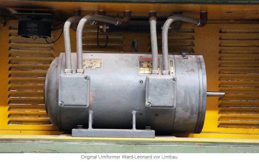 Original Umformer Ward-Leonard Hauptspindelantrieb